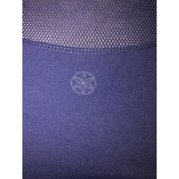 Giaim Hooded Mesh Bodysuit Navy Blue S XS Sleeveless Active Workout Sheer Cool - Picture 5 of 10